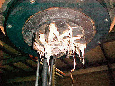 A clogged impeller causes pump performance that falls below the pump curve