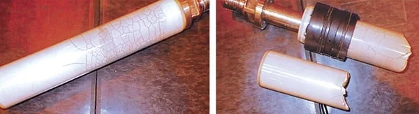 Ceramic plunger damage